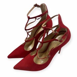 SCHUTZ Strappy Red Heels